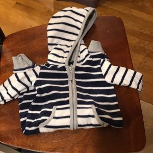 Baby boy fleece one piece